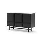 Yorke Highboard - Black Oak & Bianca Carrara