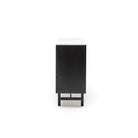 Yorke Highboard - Black Oak & Bianca Carrara