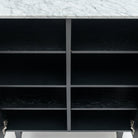 Yorke Highboard - Black Oak & Bianca Carrara