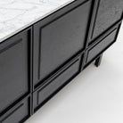 Yorke Highboard - Black Oak & Bianca Carrara