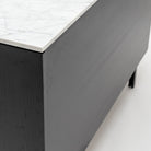 Yorke Highboard - Black Oak & Bianca Carrara