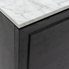 Yorke Highboard - Black Oak & Bianca Carrara