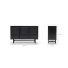 Yorke Highboard - Black Oak & Bianca Carrara
