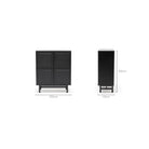 Yorke Highboard - Black Oak & Nero Marquina - Buffets & Sideboards Tolv Loom Collection Dubai