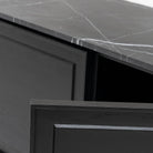 Yorke Highboard - Black Oak & Nero Marquina - Buffets & Sideboards Tolv Loom Collection Dubai