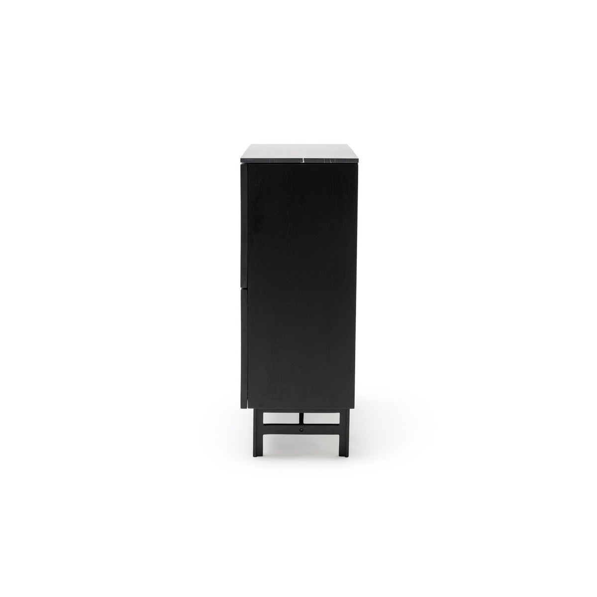 Yorke Highboard - Black Oak & Nero Marquina - Buffets & Sideboards Tolv Loom Collection Dubai