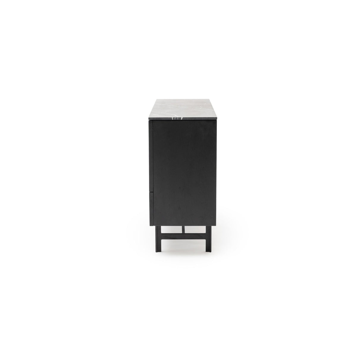 Yorke Highboard - Black Oak & Nero Marquina - Buffets & Sideboards Tolv Loom Collection Dubai