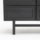 Yorke Highboard - Black Oak & Nero Marquina - Buffets & Sideboards Tolv Loom Collection Dubai
