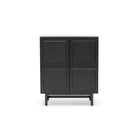 Yorke Highboard - Black Oak & Nero Marquina - Buffets & Sideboards Tolv Loom Collection Dubai