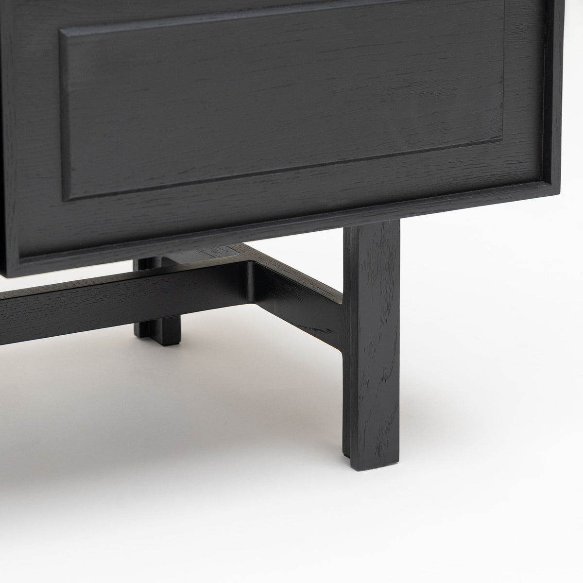 Yorke Highboard - Black Oak & Nero Marquina - Buffets & Sideboards Tolv Loom Collection Dubai