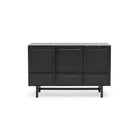 Yorke Highboard - Black Oak & Nero Marquina - Buffets & Sideboards Tolv Loom Collection Dubai