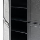 Yorke Highboard - Black Oak & Nero Marquina - Buffets & Sideboards Tolv Loom Collection Dubai