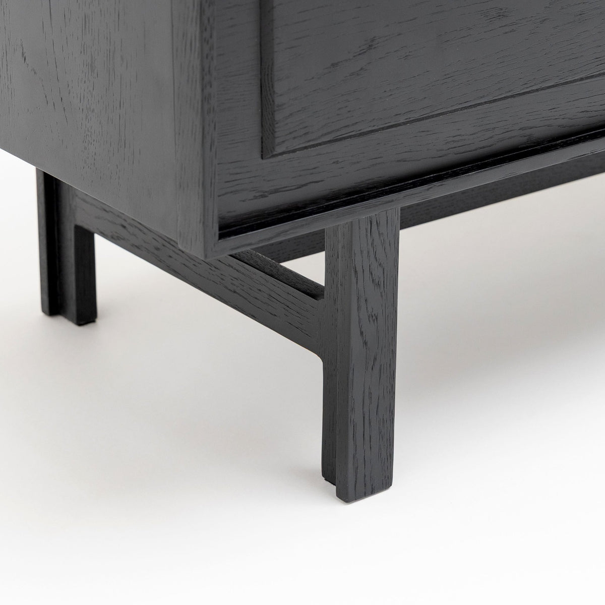 Yorke Highboard - Black Oak & Nero Marquina - Buffets & Sideboards Tolv Loom Collection Dubai