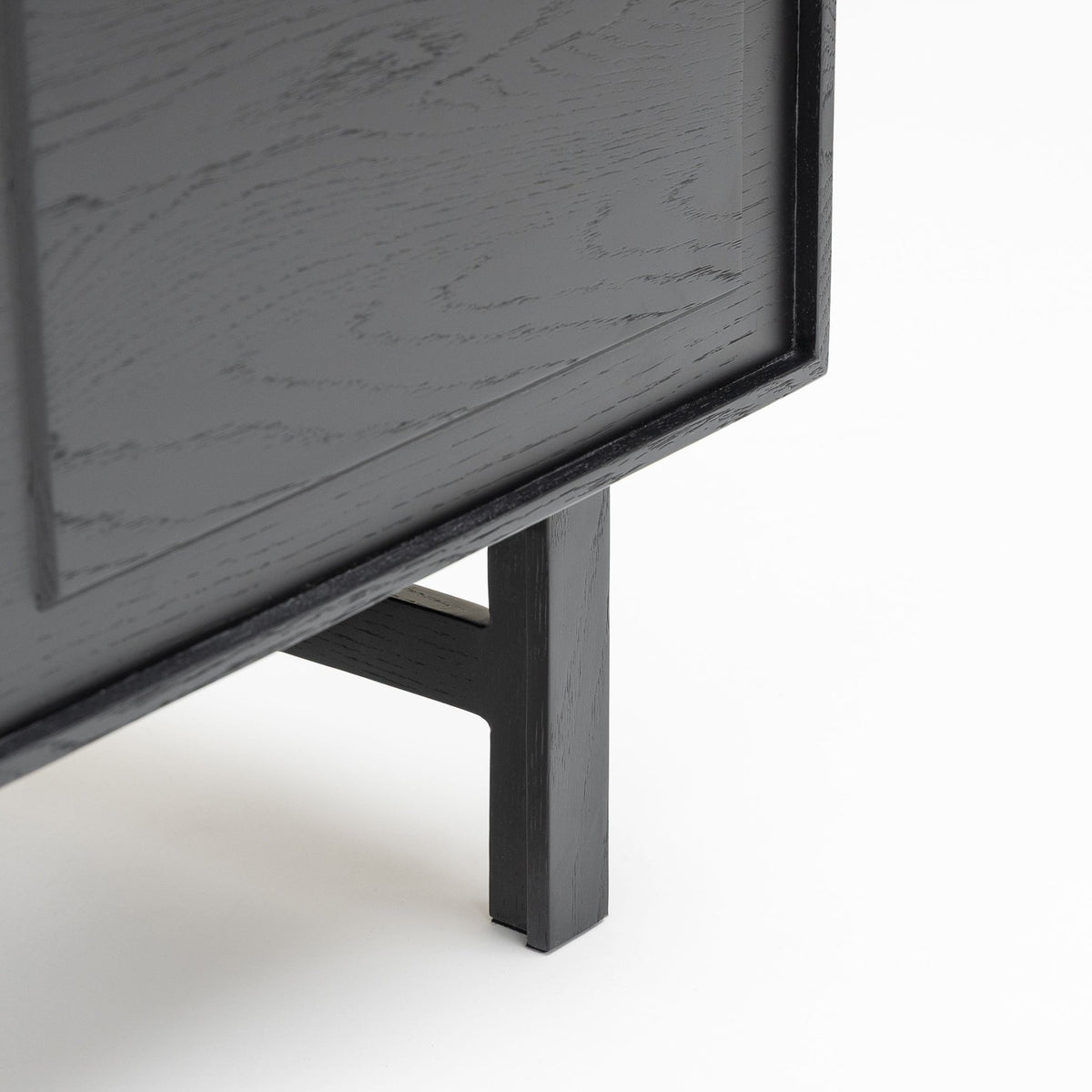 Yorke Highboard - Black Oak & Nero Marquina - Buffets & Sideboards Tolv Loom Collection Dubai