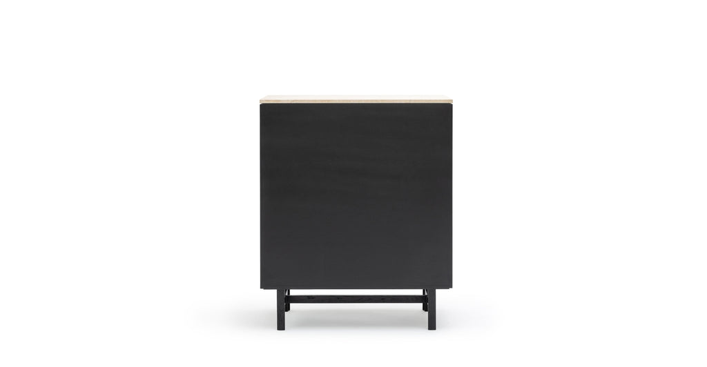 Yorke Highboard - Black Oak & Travertine - Loom Collection