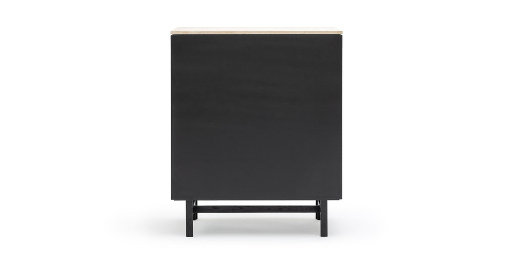 Yorke Highboard - Black Oak & Travertine - Loom Collection