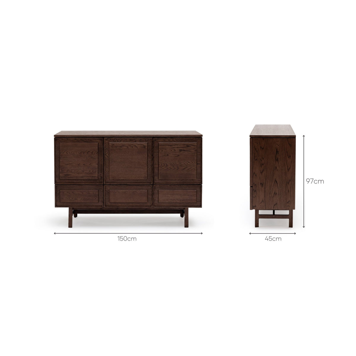 Yorke Highboard - Espresso Oak