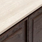 Yorke Highboard - Espresso Oak & Travertine - Buffets & Sideboards Tolv Loom Collection Dubai