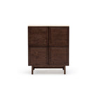Yorke Highboard - Espresso Oak & Travertine - Buffets & Sideboards Tolv Loom Collection Dubai