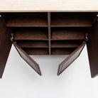 Yorke Highboard - Espresso Oak & Travertine - Buffets & Sideboards Tolv Loom Collection Dubai