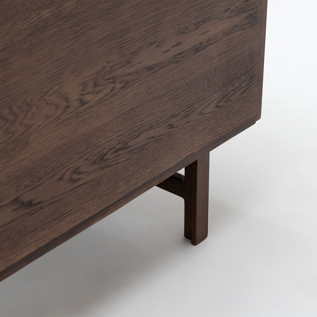 Yorke Highboard - Espresso Oak & Travertine - Buffets & Sideboards Tolv Loom Collection Dubai