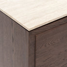 Yorke Highboard - Espresso Oak & Travertine - Buffets & Sideboards Tolv Loom Collection Dubai