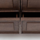 Yorke Highboard - Espresso Oak & Travertine - Buffets & Sideboards Tolv Loom Collection Dubai