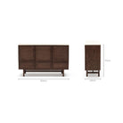 Yorke Highboard - Espresso Oak & Travertine - Buffets & Sideboards Tolv Loom Collection Dubai
