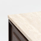 Yorke Highboard - Espresso Oak & Travertine - Buffets & Sideboards Tolv Loom Collection Dubai