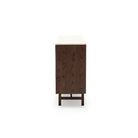 Yorke Highboard - Espresso Oak & Travertine - Buffets & Sideboards Tolv Loom Collection Dubai