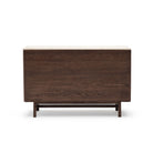 Yorke Highboard - Espresso Oak & Travertine - Buffets & Sideboards Tolv Loom Collection Dubai