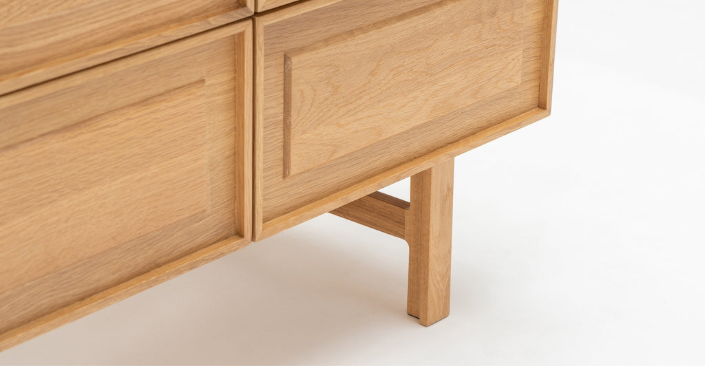 Yorke Highboard - Light Oak & Bianca Carrara - Loom Collection