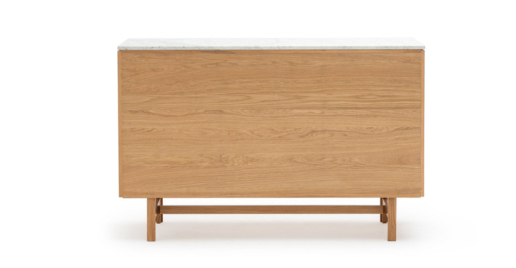 Yorke Highboard - Light Oak & Bianca Carrara - Loom Collection