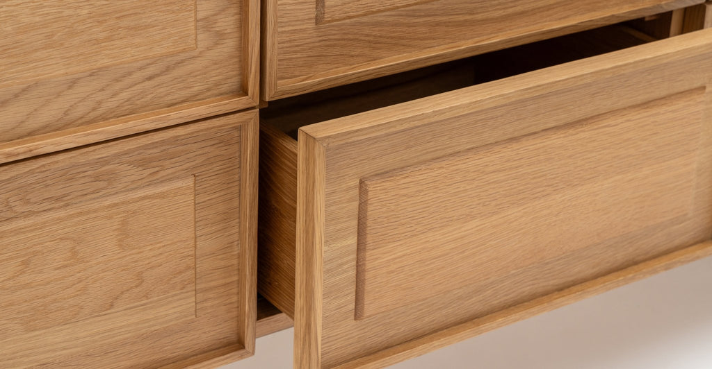 Yorke Highboard - Light Oak & Bianca Carrara - Loom Collection