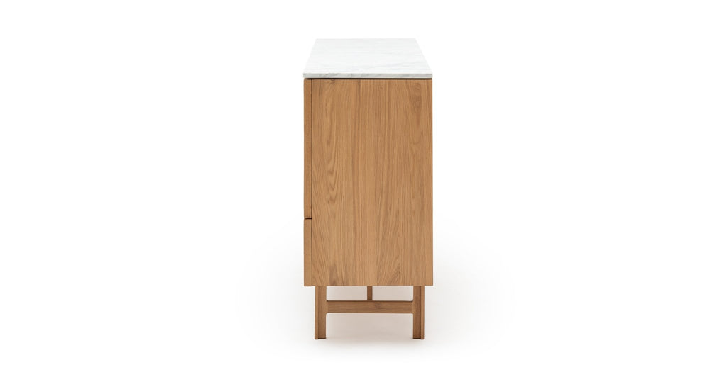 Yorke Highboard - Light Oak & Bianca Carrara - Loom Collection