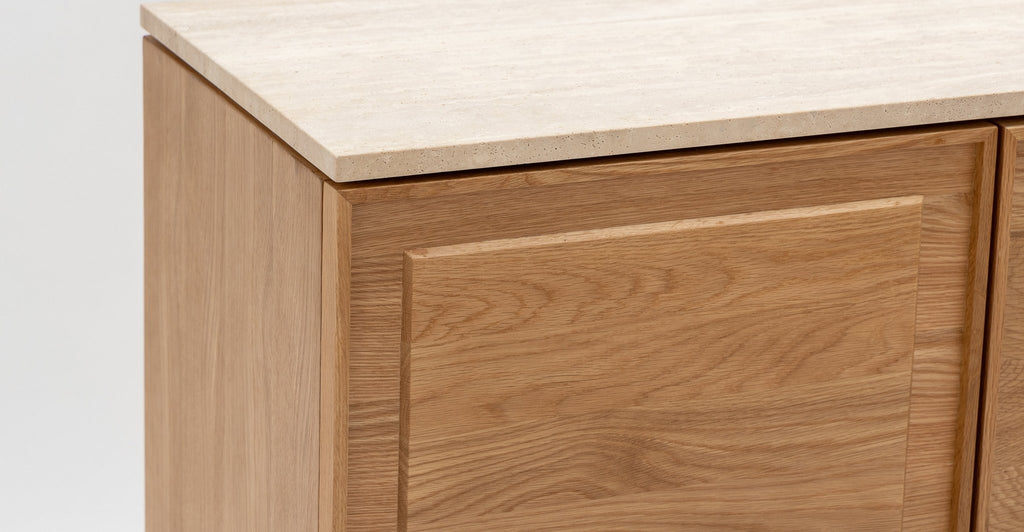 Yorke Highboard - Light Oak & Travertine - Loom Collection