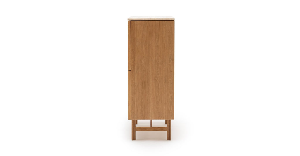 Yorke Highboard - Light Oak & Travertine - Loom Collection