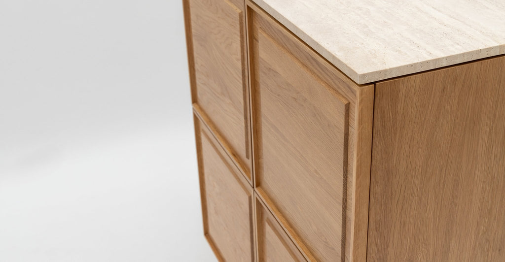 Yorke Highboard - Light Oak & Travertine - Loom Collection