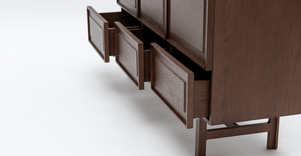 Yorke Highboard - Smoked Oak - Loom Collection