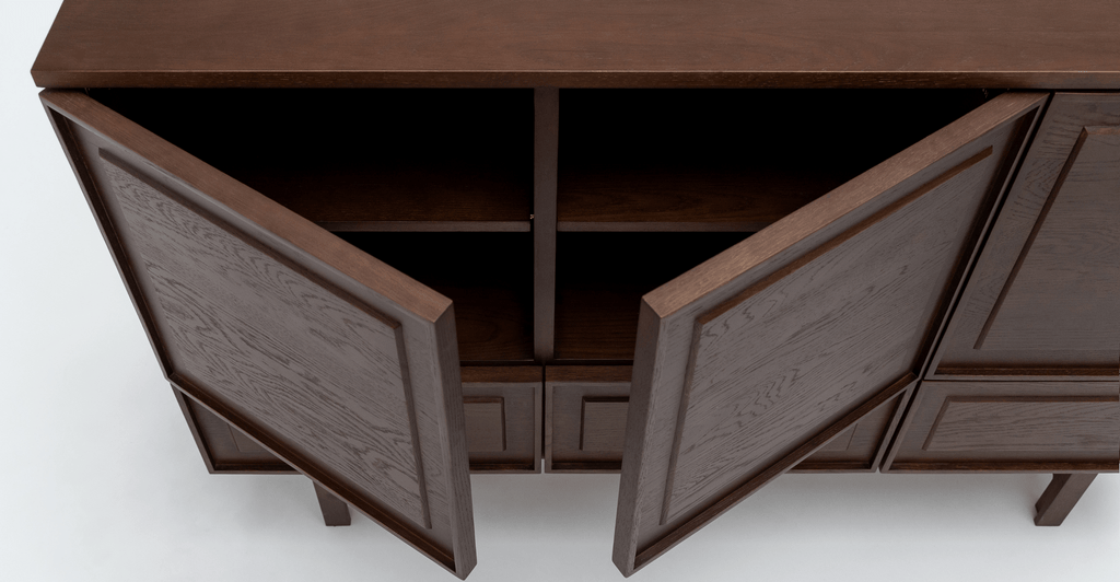 Yorke Highboard - Smoked Oak - Loom Collection