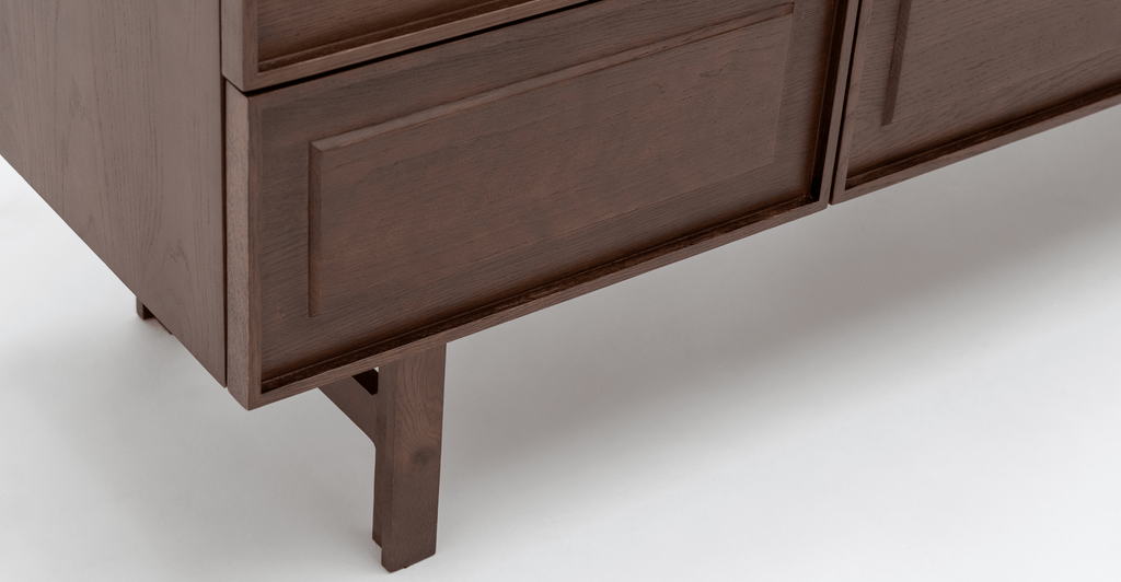 Yorke Highboard - Smoked Oak & Bianca Carrara - Loom Collection