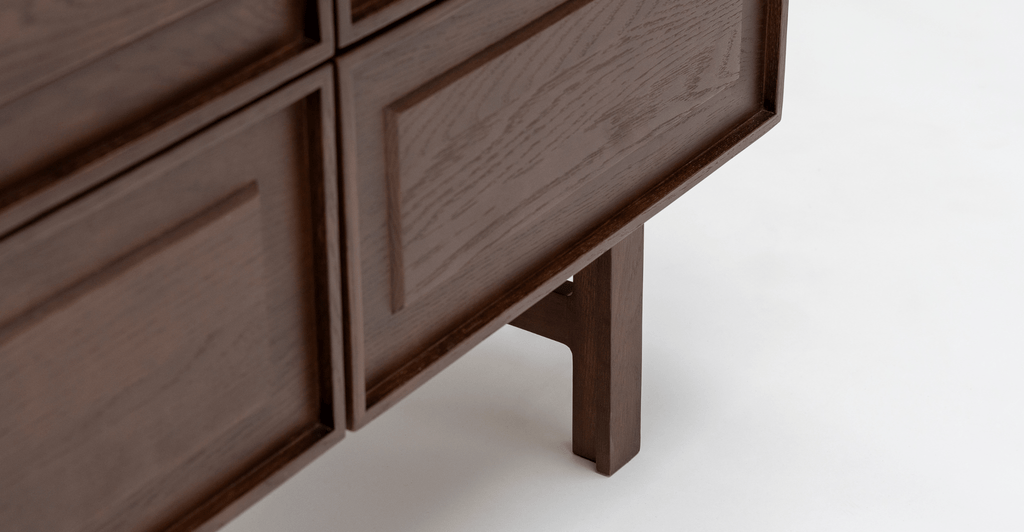 Yorke Highboard - Smoked Oak & Bianca Carrara - Loom Collection