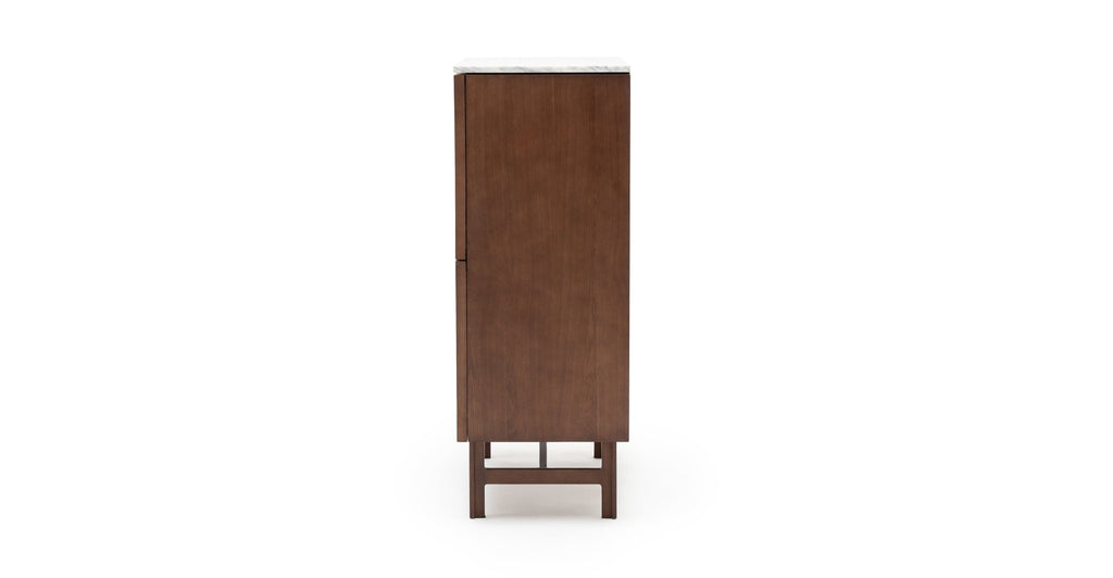 Yorke Highboard - Smoked Oak & Bianca Carrara - Loom Collection