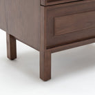 Yorke Nightstand - Espresso Oak & Travertine - Nightstands Tolv Loom Collection Dubai