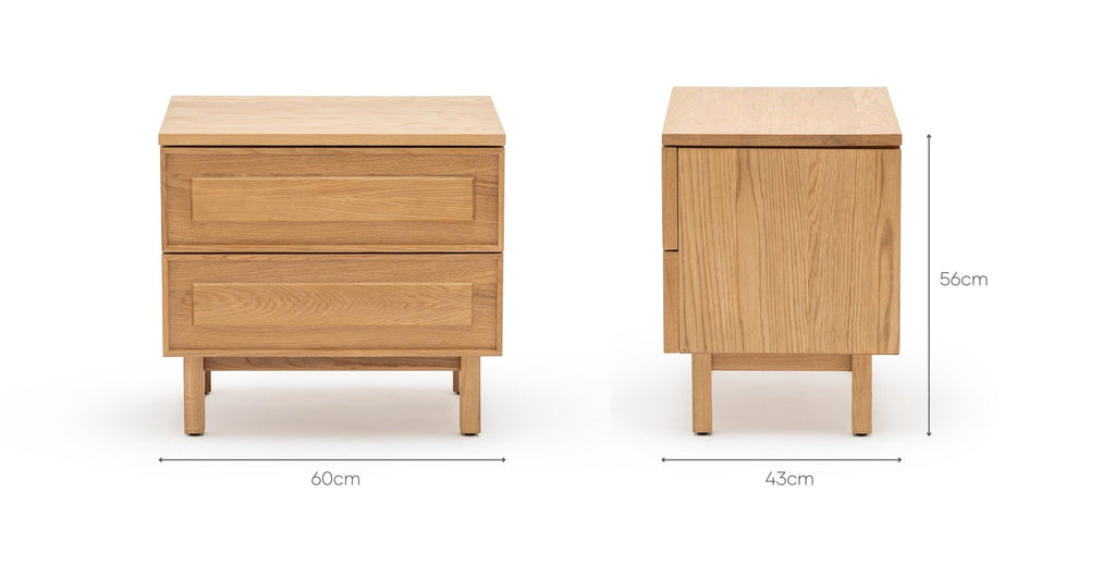 Yorke Nightstand - Light Oak - Loom Collection