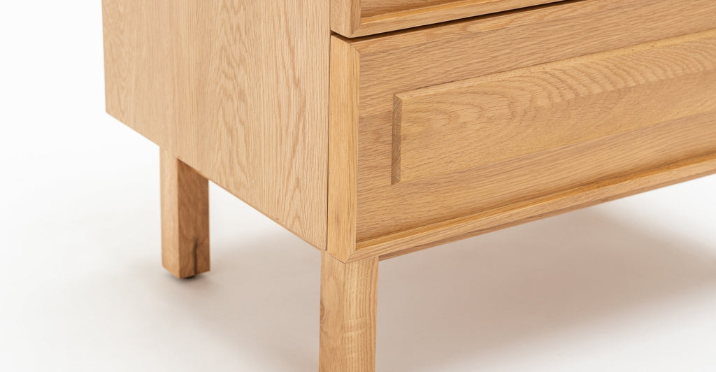 Yorke Nightstand - Light Oak & Bianca Carrara - Loom Collection