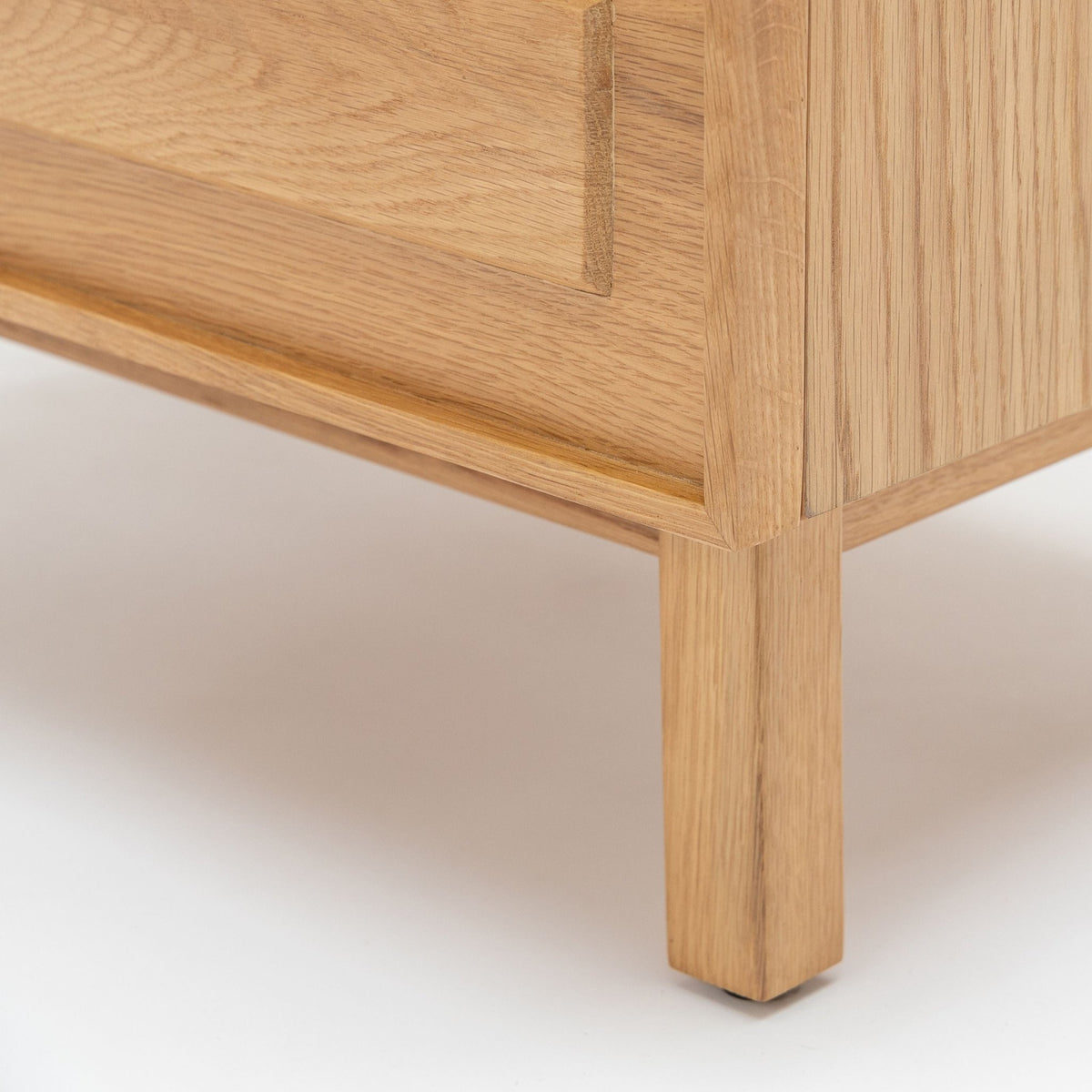 Yorke Nightstand - Light Oak & Travertine - Nightstands Tolv Loom Collection Dubai