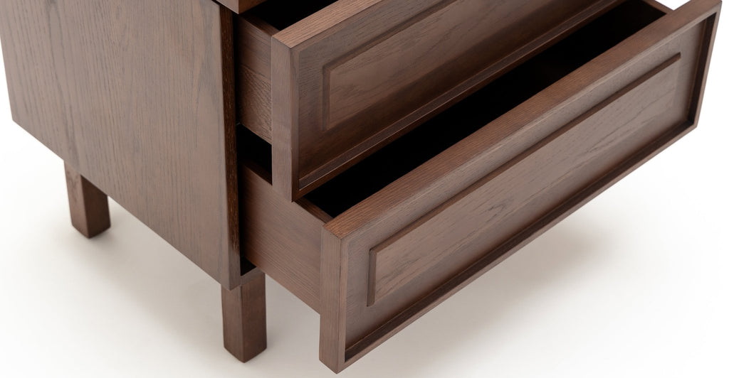 Yorke Nightstand - Smoked Oak.