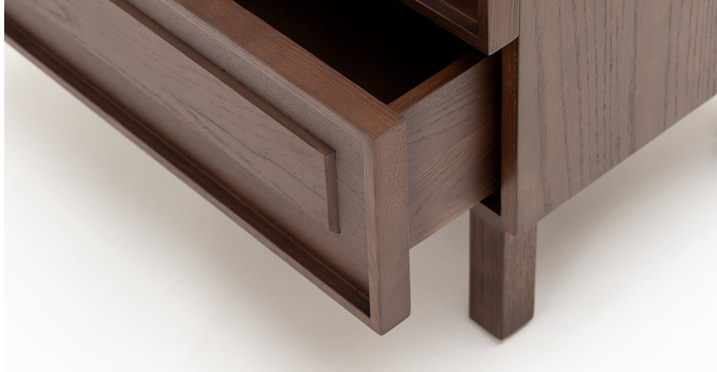 Yorke Nightstand - Smoked Oak.