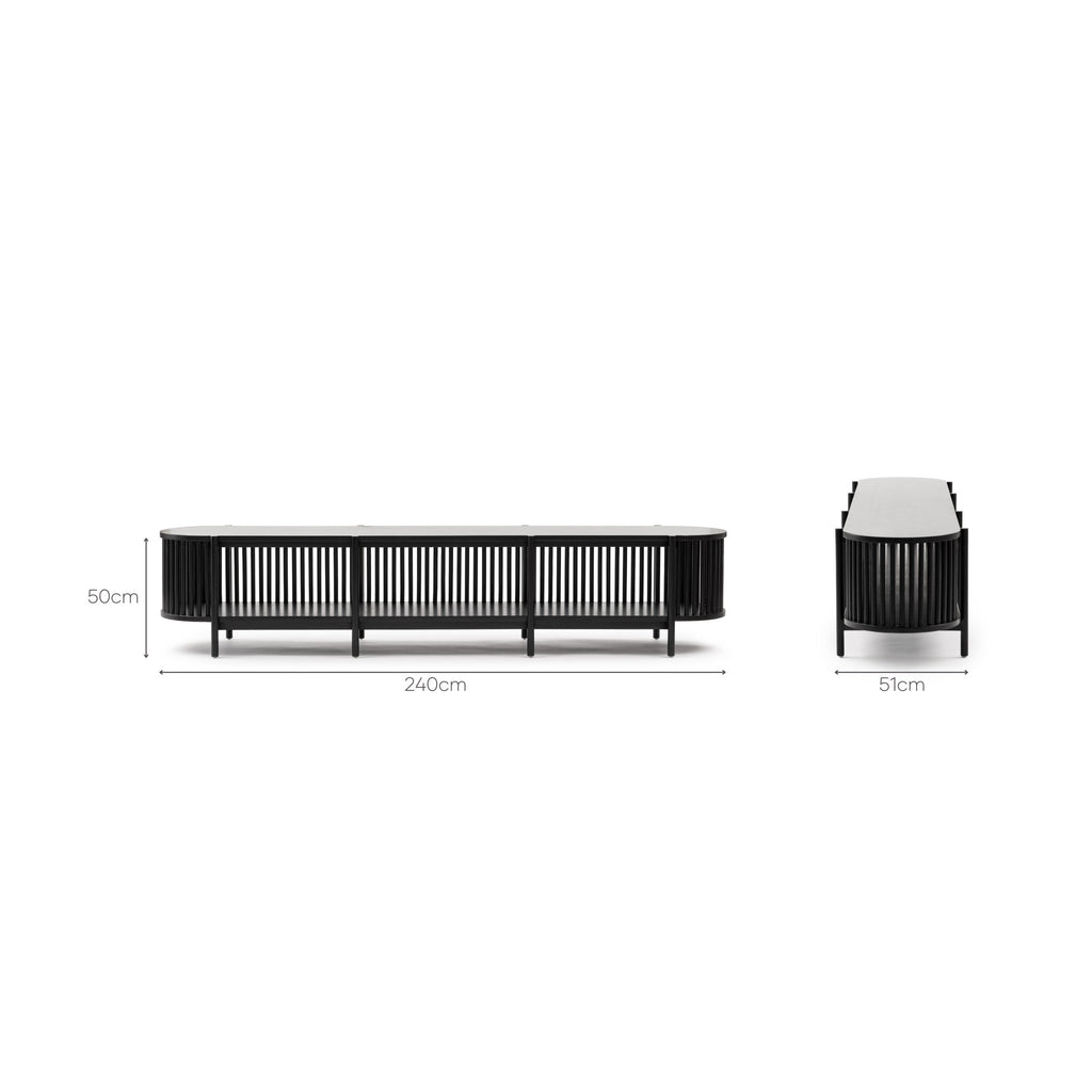 Zara Entertainment Unit - Black